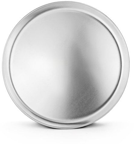 New Star Foodservice 51032 Restaurant-Grade Aluminum Pizza Pan, Baking Tray, Coupe Style, 14-Inch, Pack of 6