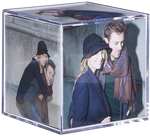 Walther Design Photo Cube 8,5 x 8,5 cm en Verre d’Art Double Pack, Photo Cube MW100AD