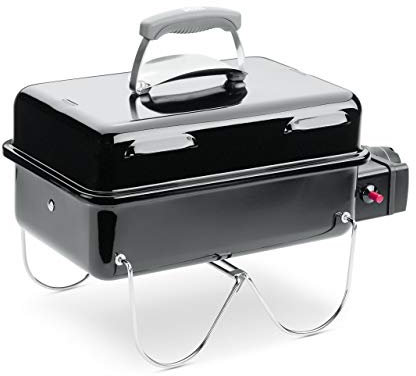 Weber 1141075-Barbecue Da Tavolo, Nero, Rettangolare, 60 cm, Altezza 80 cm, 22,5 cm