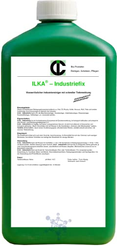 ILKA® - Industriefix Industrie- & Maschinenreiniger-Konz. | 20ltr | Reiniger, Entfetter für Motoren, Maschinen und Anlagen, z.B. Bohr- und Fräsmaschinen