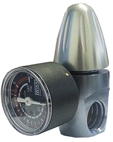 'Réducteur de Pression CO2 pour bouteilles de 450 gr ou de 1 kg rechargeables attaque Acme Out filetage 1/8 F. NPTF