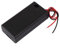 sourcingmap 2 Pcs 3V Power Supply 2 x AA Battery Holder Enclosed Case Box Switch 160mm Lead