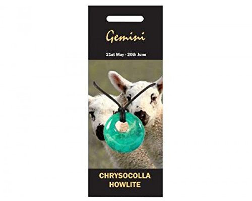 Gemini Halskette/Anhänger Agogo Chrysokoll howwlite Schmuck
