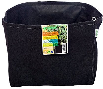 Gronest Textil-Blumentopf 39 Liter schwarz