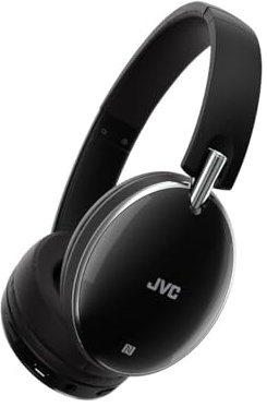 JVC S90BT Over Ear Bluetooth Noise Cancelling Headphones Premium Quality with Carry Pouch and Built-In Call Handling, Black