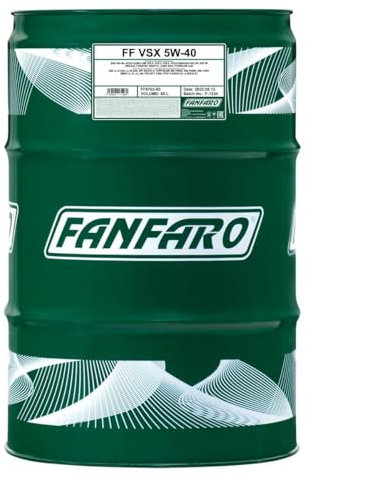FANFARO Motoröl 5W-40 Motor Öl ACEA ACEA A3/B4 API API SN API CH-4 VSX 60 L