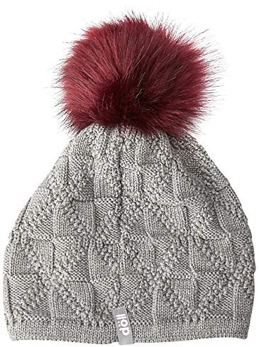 Döll Mädchen Pudelmütze Strick Mütze, Grau (Light Gray Melange 8100), 53