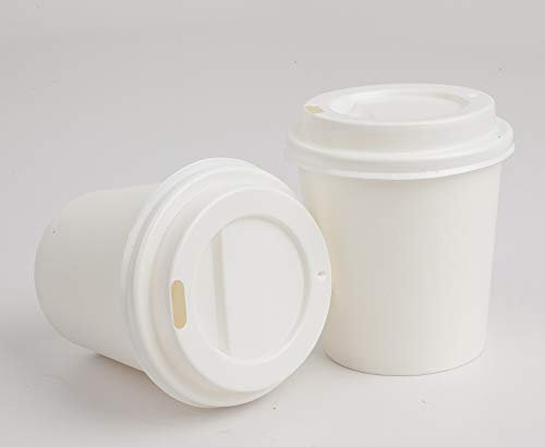 Golden Apple •, Disposable Paper Coffee Cups 4 oz. Cups & Lids Quantity 50 Cups per Pack.