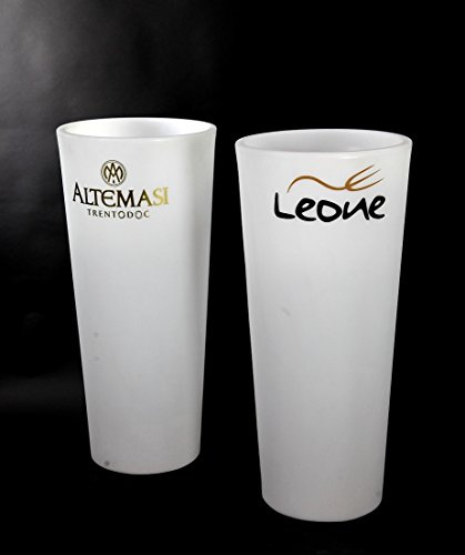 STARFIVE Vase lumineux personnalisé avec logo, pot en résine éclairé, pots lumineux pour jardin