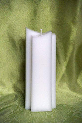 Kerzenrohling ; Formkerze Doppelspitz ; für Taufkerzen und Hochzeitskerzen ; L-2