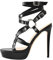 MissHeel Damen Plateau Riemchensandaletten Absatzschuhe Römersandalen Schwarz EU 44