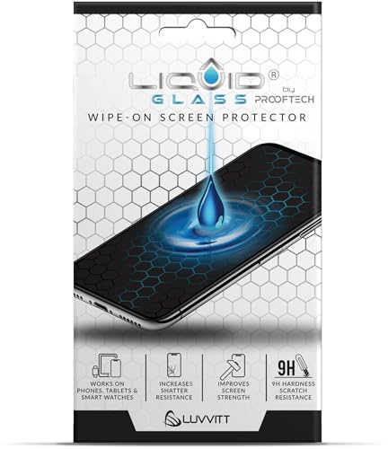 LIQUID GLASS Screen Protector Wipe On Scratch and Shatter Resistant Nano Protection for All Phones Tablets Smart Watches - Universal (New and Advanced)