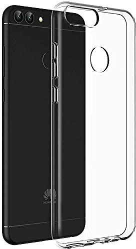 Captor Cover Trasparente per Huawei P Smart, Custodia TPU in Silicone Flessibile Morbida e Sottile, Protezione di Alta Qualità con Bordo Rialzato per Schermo e Fotocamera (Trasparente)