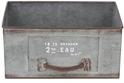 Yardwe Mini seau en métal pour pot de fleurs - Pot de fleurs vintage en zinc - Pour cactus succulents - Style maison de campagne - Pour bureau - Style shabby chic - Décoration de table