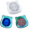 Voyyphixa Katze Silikonformen Epoxidharz Schüssel Resin Formen Tray Epoxy Mold Tablett Harz Gießen Formen Untersetzer Silikonform Gießformen für DIY Schmuck Halter Teetablett Obsttablett Plattenform
