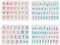FINGERINSPIRE 4 STÜCK Briefschablonen Vorlage 29,7x21cm Kunststoff Alphabet Zeichnung Malschablonen Buchstaben und Zahlen Schablonen Schriftschablonen zum Malen auf Holz, Boden, Wand und Fliesen