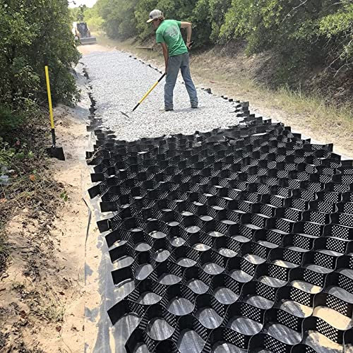 Stabilizzatore de Ghiaia Rinforzo del Muro di Contenimento della Geogriglia, Robusto Griglia di Ghiaia per Pavimentazione Permeabile, Griglia Esterna Carrabile per I Lavori di Sottofondo del Percorso