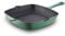 Barbary & Oak BO800256GRN Cast Iron Grill Pan with Durable Enamel Interior, 26cm, Verdigris Green