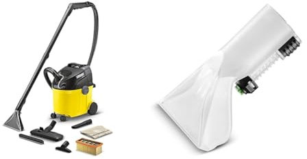 Kärcher SE 5.100 Waschsauger (2-in-1 integrierter Sprühschlauch) & Waschdüse zur Polsterreinigung, für Sprühextaktionsgeräte und fasertiefe Reinigung von Polstermöbeln und Autositzen, Weiß