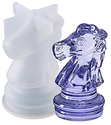 AMZLORD BAG3D - Molde de silicona para piezas de ajedrez, resina epoxi, joyería, decoración del hogar, molde de fundición