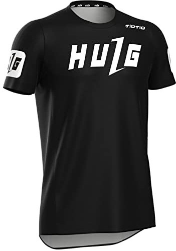 Herren-Radtrikot, Herren-MTB-Trikot Mit Kurzen Ärmeln, Herren-Fahrradbekleidung, Rad-/Motocross-Kleidung, Mountainbike-Shirt, Weiche Textur, Feuchtigkeitstransport, MTB BMX (Jersey-A,L)