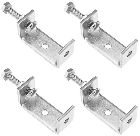 ECSiNG Morsetti a C resistenti in acciaio inossidabile 304 per la lavorazione del legno Morsetto fisso ganascia apertura morsetto a tigre per miglioramento domestico riparazione auto stile 1