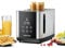 ROMMELSBACHER TOASTER TO 850, 2 ampie fessure per pane fino a XL toast, centraggio automatico del pane, display LED, indicatore conto alla rovescia, 9 livelli, scongelamento, inserto per panini,