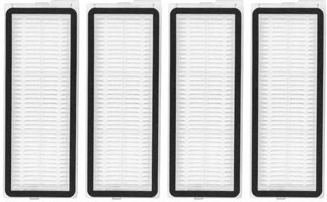 4 Stück Ersatz-HEPA-Filter für Roborock Qrevo S/Qrevo S5V/Qrevo Pro/Qrevo Plus/Qrevo MaxV/Qrevo Curv/Qrevo Curve/Qrevo Edge/Qrevo Curv S5X/Qrevo EDGE S5A/QV 35A/QV 35S Roboter-Staubsauger-Zubehör