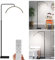 HOVCEH Wimpern LED Bodenleuchte, Halbmond Lampe Wimpern Dimmbar, Kosmetik LED Lampe für Wimpern, 360°Drehbar LED Halbmond Stehlampe, Wimpernverlängerung Lampe mit Fernbedienung for Schönheit