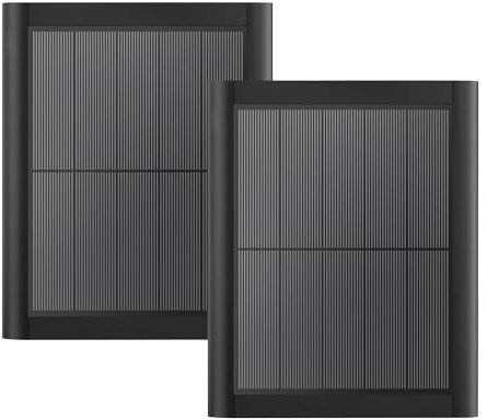 YUELAN Ring Solar Panel (2nd Generation), 5W for Stick Up Cam, Stick Up Cam Pro, Spotlight Cam Plus, Spotlight Cam Pro, Ring Stick Up Cam Battery, Ring Spotlight Cam Battery (2 Pack Black)