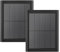 YUELAN Ring Solar Panel (2nd Generation), 5W for Stick Up Cam, Stick Up Cam Pro, Spotlight Cam Plus, Spotlight Cam Pro, Ring Stick Up Cam Battery, Ring Spotlight Cam Battery (2 Pack Black)