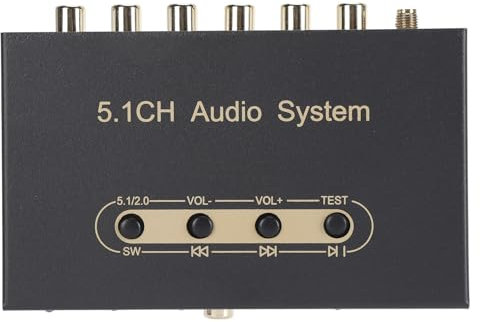 5.1 Kanal Sound Decoder, Digitaler Sound Decoder Konverter, Unterstützt ARC Glasfaser Koaxial BT Digital Sound System Dekodierung für DTS für AC3, LPCM, für DVD Player (EU)