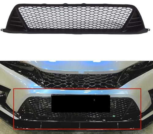Rejilla inferior para parachoques delantero para Honda Civic 11th 2022-2025, color negro mate