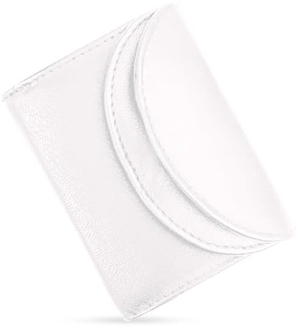 FLEXIBILITE® Kleines Portemonnaie Damen Leder – Mini Geldbörse Herren mit RFID Schutz – [Das Orginal 2026] – Kleine Geldbörse mit 2 Kartenfächern & Münzfach – Kinderportmonee Jungen Mädchen – Weiß