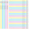 Tenare 30 Stück Glücksstift Bleistifte mit Radiergummi du Schaffst Das Holzbleistifte Set HB Bleistift Mehrfarbig Graphitstifte Set zum Zeichnen Schreiben Schreibwaren für Erwachsene Lehrer Kollegen