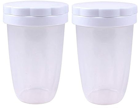 Reapyyt 2 Pièces Shaker pour Voile Shaker pour avec Couvercle pour Shaker pour Cacao Cannelle en Poudre d'épices Gâteau de Cuisson Outil Tamis pour