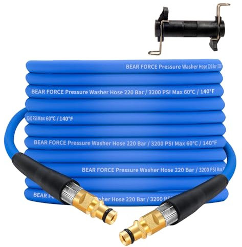 Pressure Washer Replacement Hose Super Flexible Pipe 10M, 220Bar Kink Resistant Hose for Kärcher K Series Washer, for Karcher K2-K7, Click Type Plug Quick Connector Accessories Extension Clean Pipe