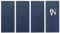 QUARKZMAN 4 Fundas de Cuero para Cubiertos Porta Cubiertos Cuchillo y Tenedor Bolsa Bolsillo de Almacenamiento de Cubiertos para Mesa de Cena Decoración de Cocina en Casa, Azul Oscuro
