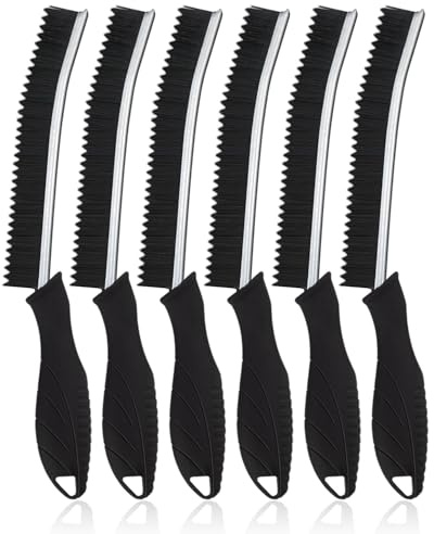 Hard Bristle Crevice Cleaning Brush, 6PCS Multifunctional Gap Cleaning Scrub Brush, Bathroom Tile Groove Gap Clean Brushes, Cleaning Tool for Home Kitchen Window Door