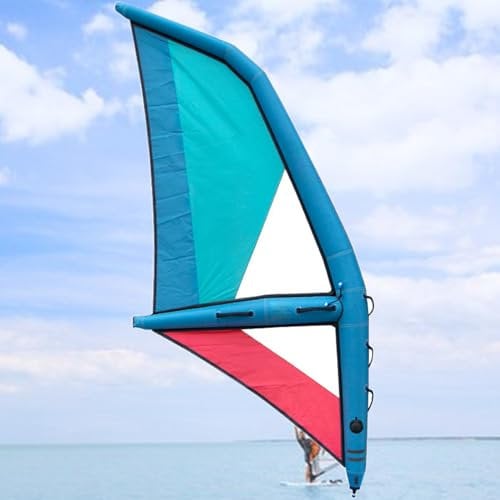 Aufblasbares Stand Up Paddleboard mit Segel für Kitesurfen und Windsurfen, tragbares freistehendes Design für Wassersportbegeisterte
