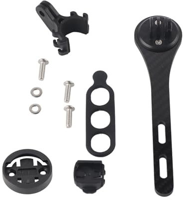 Integrierte Carbonfaser Fahrradcomputer Halterung für Garmin und Bryton - Multifunktionales, biegsames Design für optimalen Fahrkomfort und Sicherheit