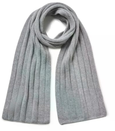 FALKE Unisex Scarf in Rib Schal schnelltrocknend warm atmungsaktives klimaregulierendes Kaschmir 1 Stück | aus reinem Kaschmir