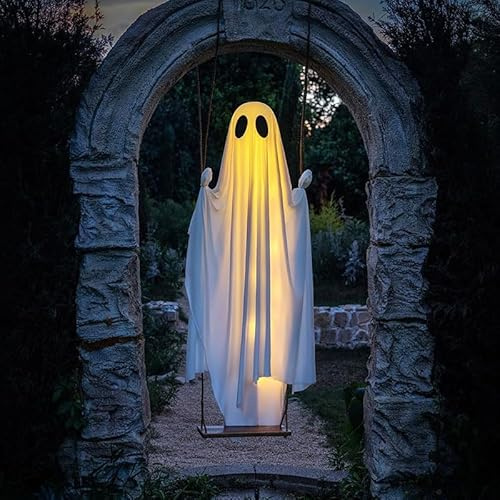 Halloween Specter Lights Decoration Set LED Scary Glowing Ornament For Outdoors Yard And Indoor Party Decors Scary Yard Decors