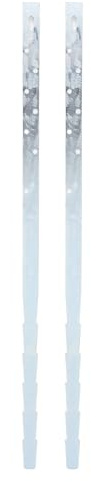 2 Pack Heavy Duty Steel Fence Post Repair Stakes, 74cm Long Lasting Ground Spike for Fixing Damaged Wood Fences, Rust Support Anchor for Fence Mailbox Pergola