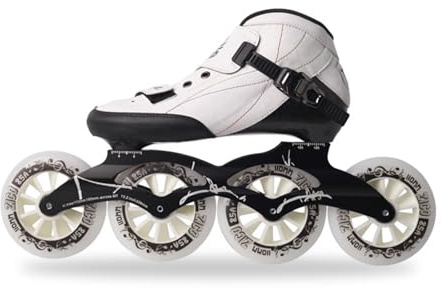 Blaue Carbonfaser-Inlineskates 4x90mm für Damen und Herren, professionelle Rennskates, ABEC-9 Kugellager, Speedskates für Fitness und Trail-Skating