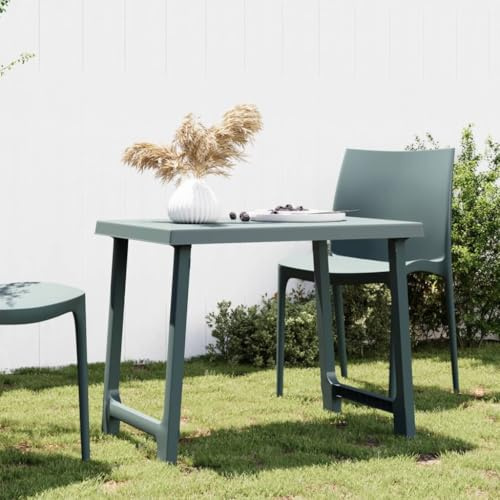 MinoLiving Gartentisch klappbar mit Holzoptik 79x56x64 cm für Terrasse Balkon Veranda Outdoor Camping Picknick Esstisch mit Sonnenschirmloch