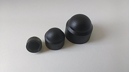 50 Stück Sechskant Schutzkappe M12 - Schlüsselweite 19mm, Farbe schwarz - Abdeckkappe