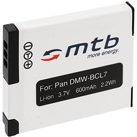 Batterie DMW-BCL7 pour Panasonic Lumix DMC-F5, FH10, FS50, SZ3, SZ9, XS1