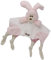Trudi – 23785 – Kuscheltier – Cremino Hase – rosa