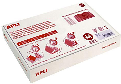 APLI Kids 12280 - Forralibro pvc con solapa ajustable adhesivo 290x530 mm